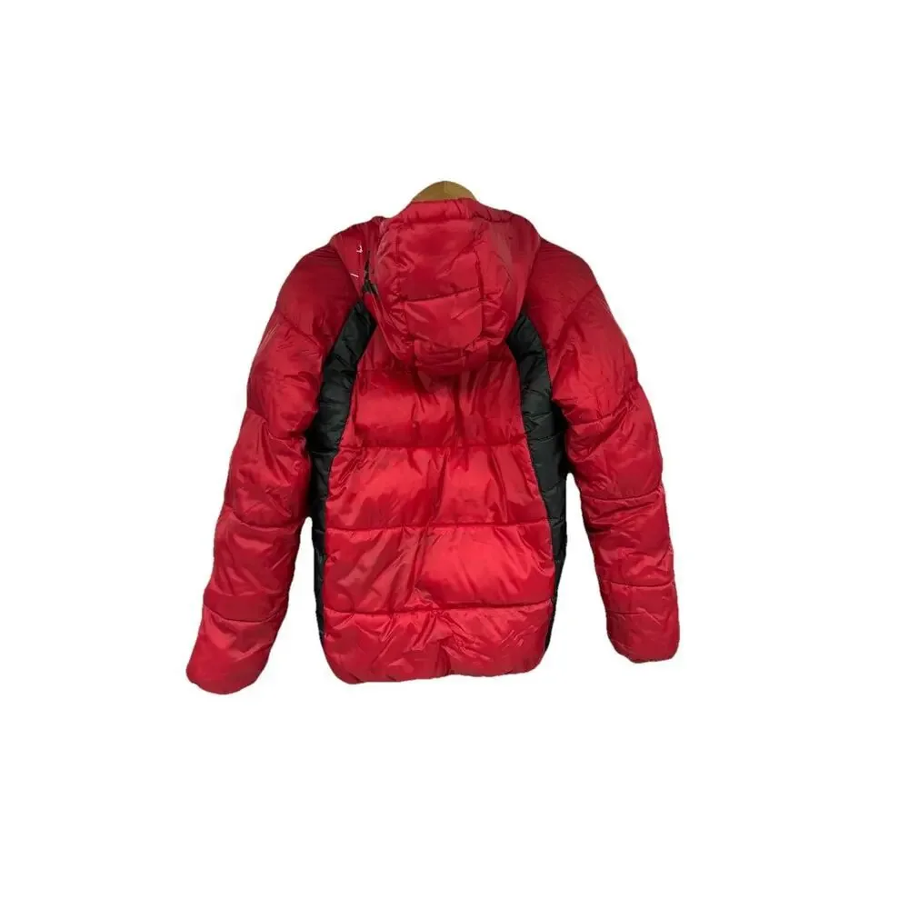 Nike Kids' Jordan Boys' Flight Puffer Jacket In Red/black Winter Coat Size Large